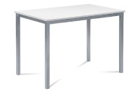 Jídelní stůl  110x70 cm - MDF bílá/šedý lak  GDT-202 WT